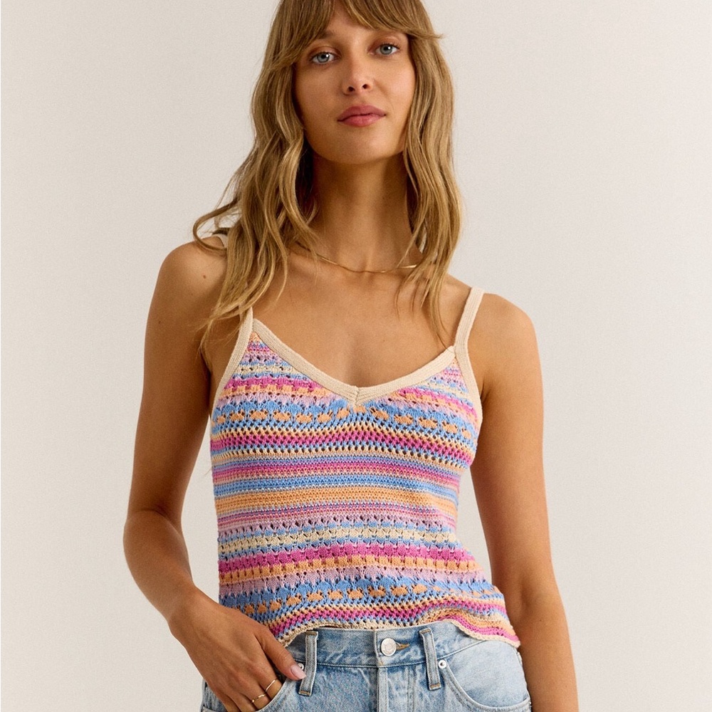 NWT - Z SUPPLY YOANNA TANK TOP RASPBERRY SORBET